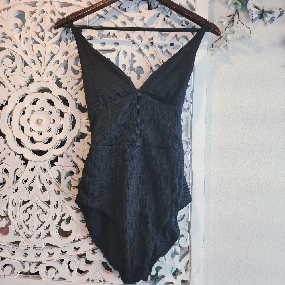 RED CARTER JUANITA BLACK BODYSUIT EUC WOMENS SIZE MEDIUM - Picture 12 of 12